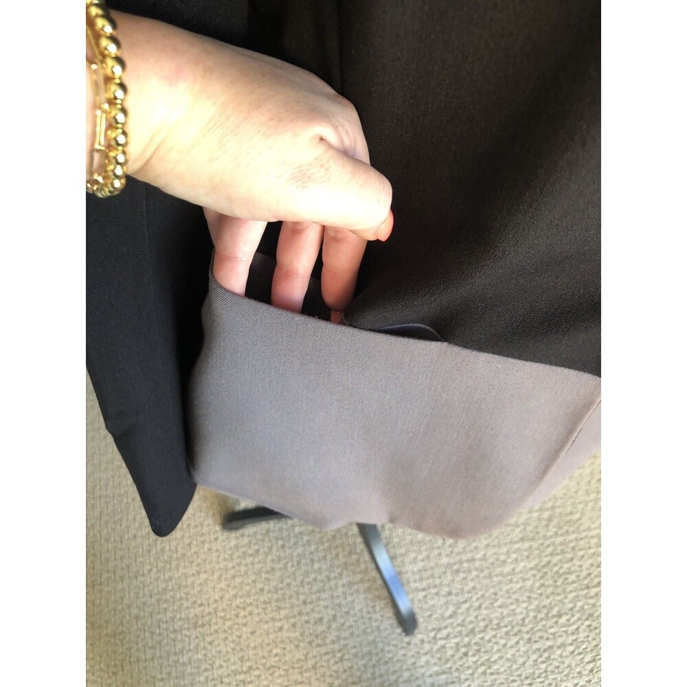 Daniel Rainn Black Grey Single Button Blazer Size Medium - Picture 3 of 6